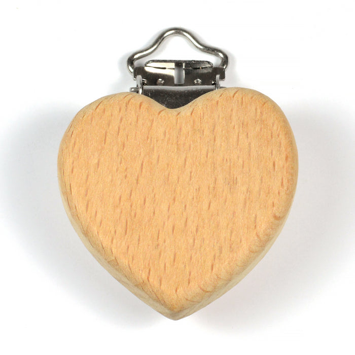 Clips of untreated wood, heart