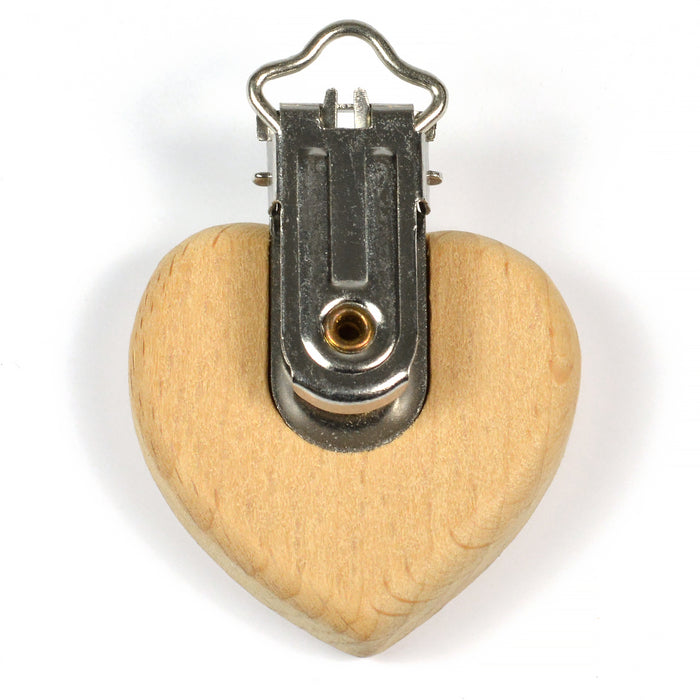 Clips of untreated wood, heart