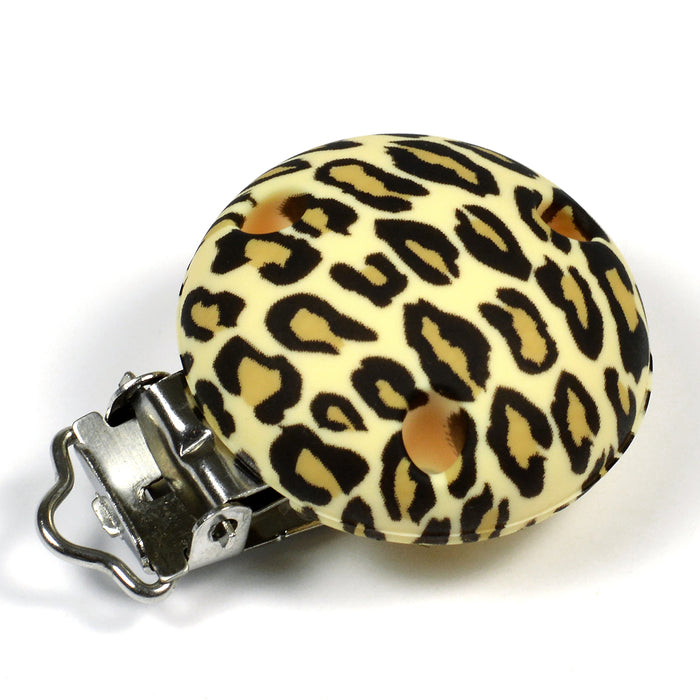 Silicone clip, leopard