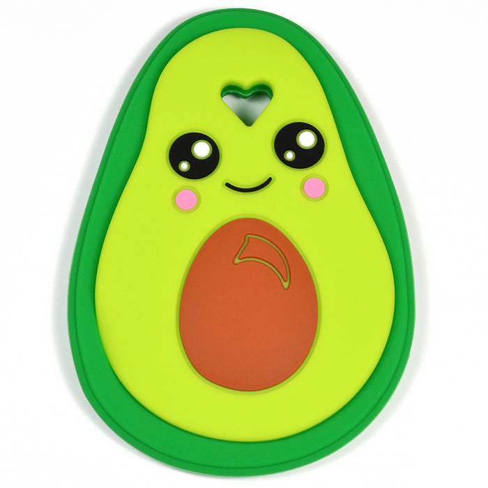 Silicone teether, avocado