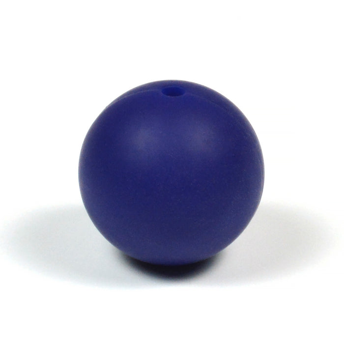 Silicone beads, midnight blue, 19mm
