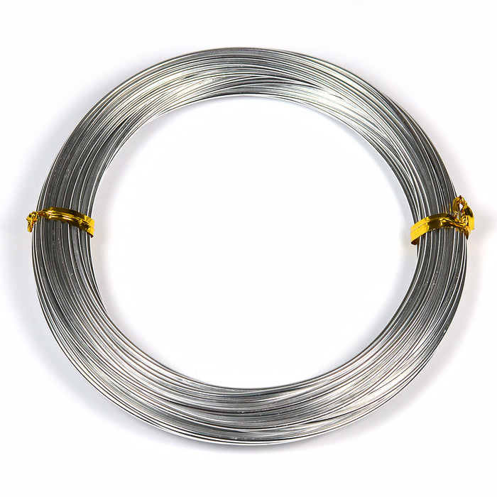 Aluminiumstråd, sølv, 1,5 mm, 10 m