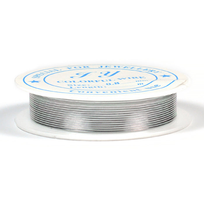 Aluminum wire, silver, 0.8mm, 5m