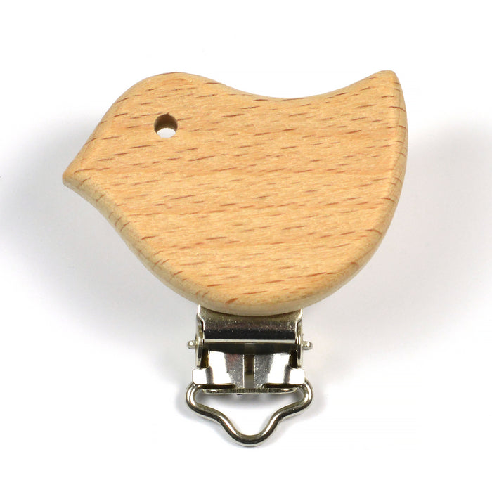 Clips of untreated wood, bird