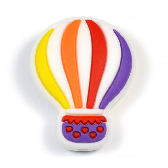 Motive bead in silicone, hot air balloon