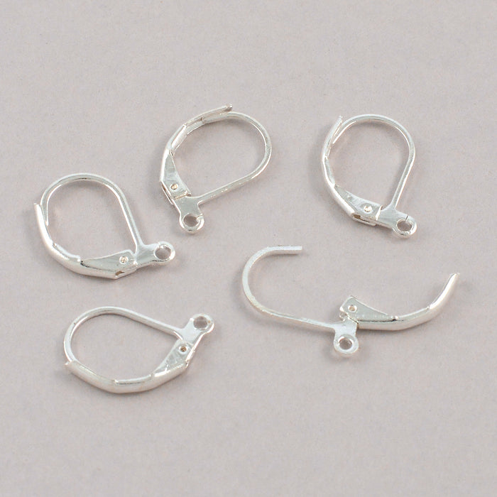 Brisyr ear hooks, silver, 6 pcs