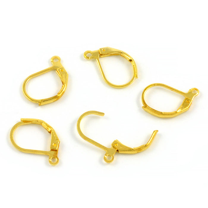 Brisyr ear hooks, gold, 6 pcs