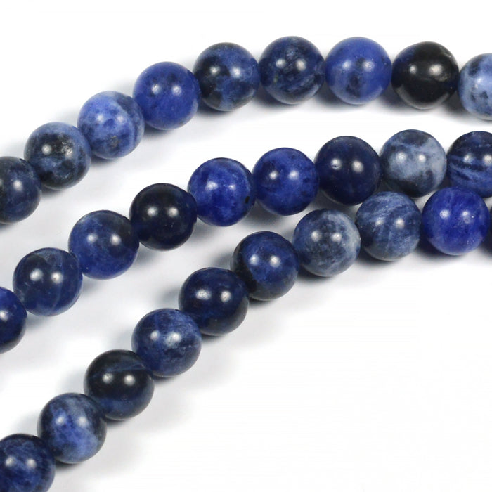 Sodalite beads, 6mm