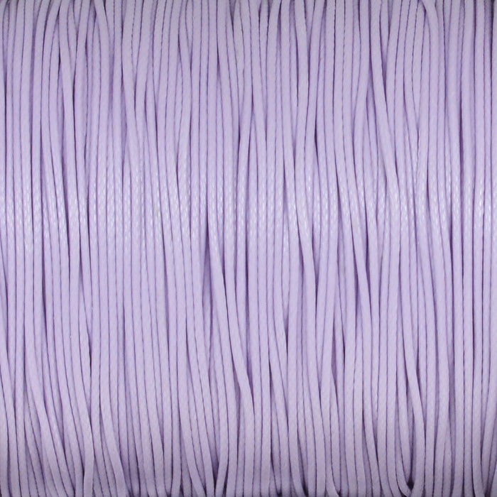 Waxed polyester cord, lavender, 0.6mm, 10m