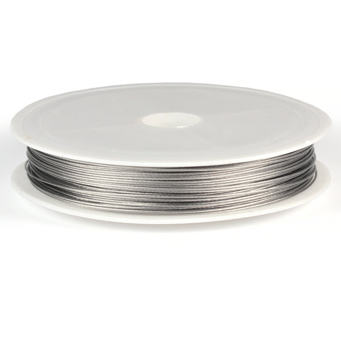 Smykketråd, sølv, 0,6 mm, 22 m