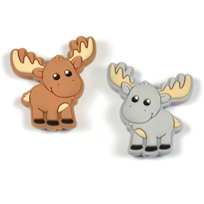 Motif pearl in silicone, moose