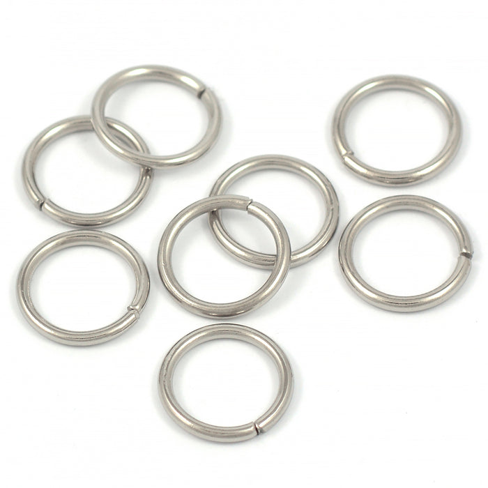 Simple counter rings, antique silver, 14mm, 50pcs