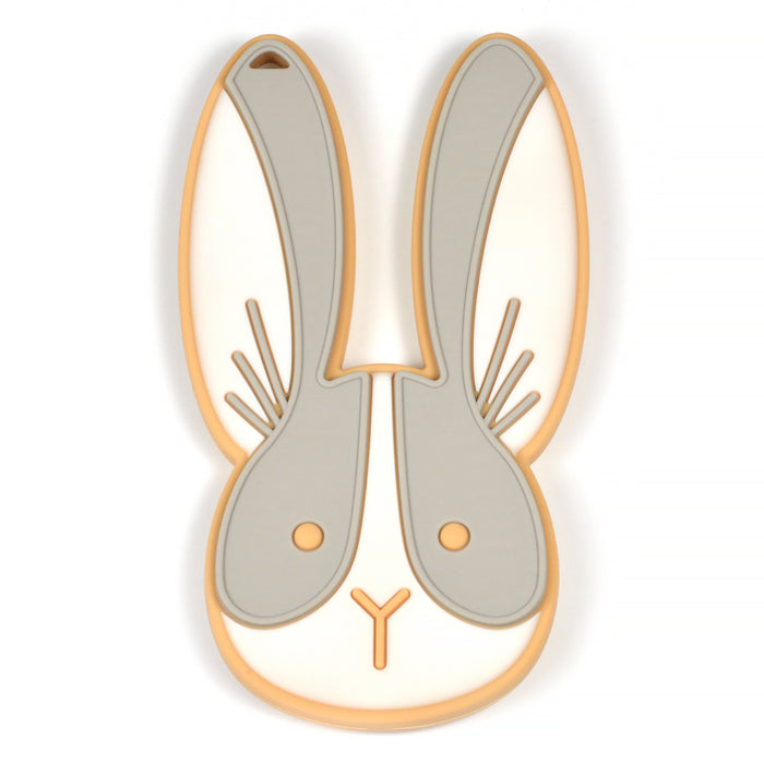 Silicone teether, hare