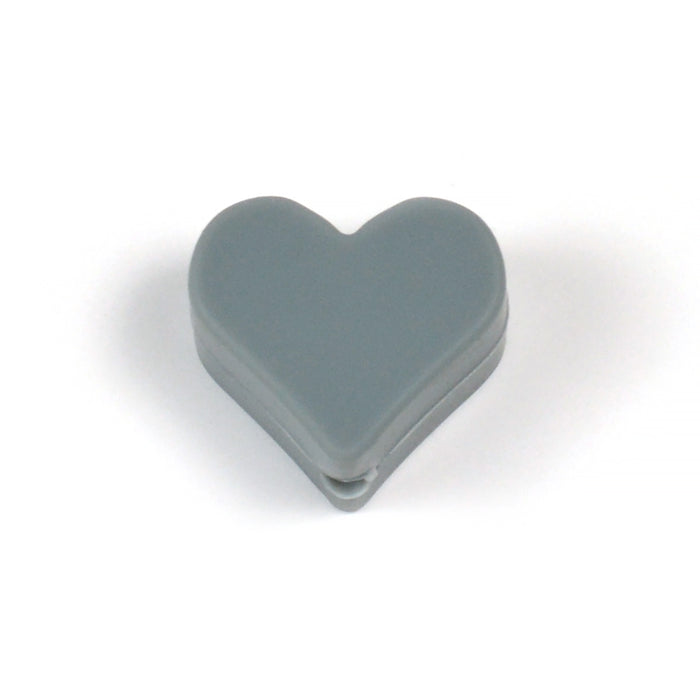 Motif bead in silicone, small heart