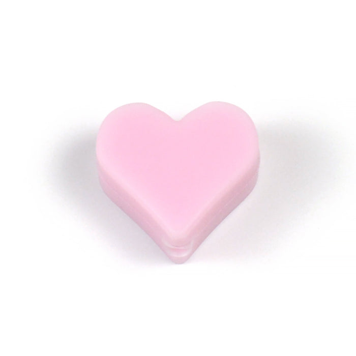 Motif bead in silicone, small heart