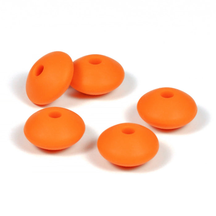 Silicone lenses, orange, 5 pcs