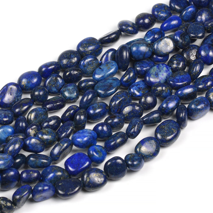 Lapis lazuli pärlor, nuggets, 5-9mm