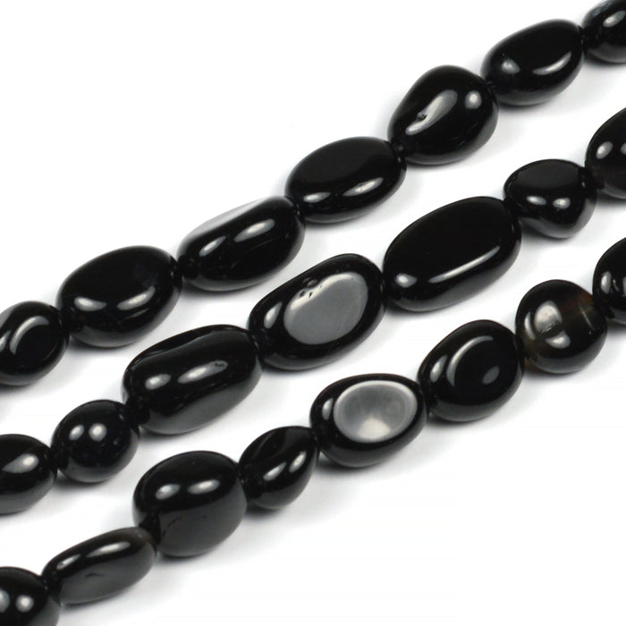 Onyx pearls, nuggets, 7-10mm