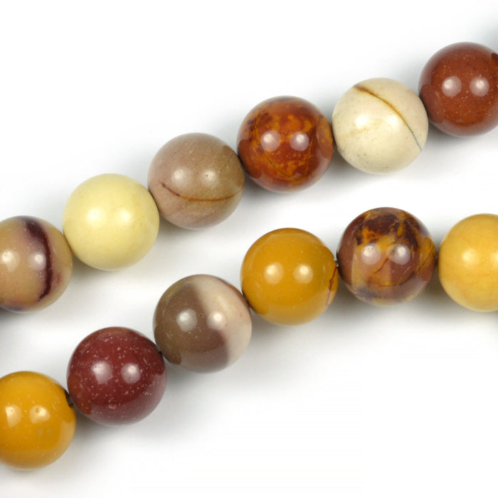 Yolk stone beads, 10mm